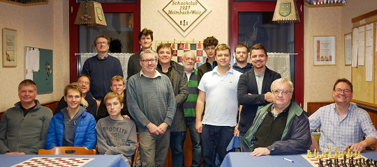 Gruppenbild SVR-MannschaftsBlitz 2022